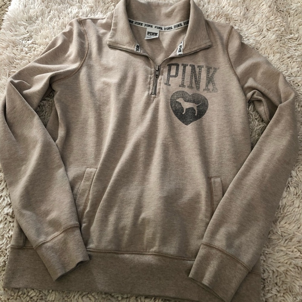 Pink half zip